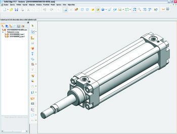 3D CAD model of pneumatic cylinderfor your CAD system