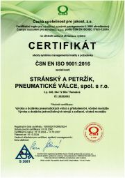 Certifikát ISO 9001:2009