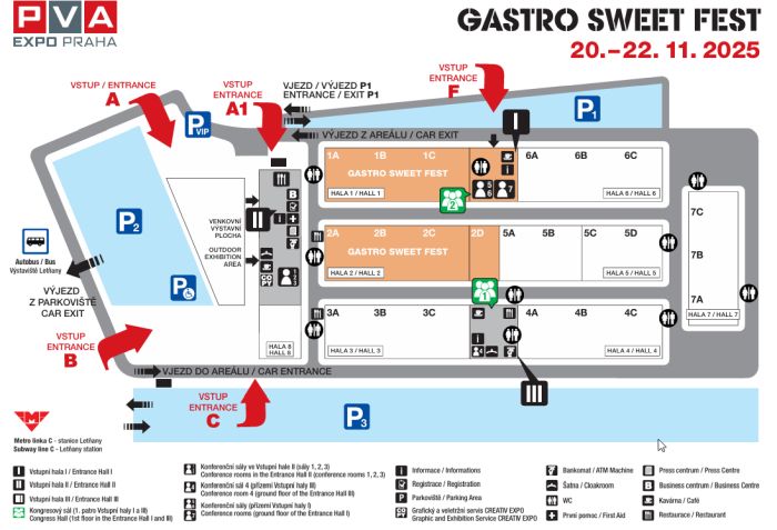 Plánek výstaviště