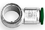 Picture of 1 port banjo push-in fitting - nickel plated brass