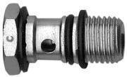 Picture of screw for flow regulation, unidirectional, for cylinder use, for screw driver setting