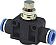 Link to unidirectional flow control valve, push-in, plastic