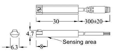 Dimensions of proximity switches series KT-50 Dimensions of proximity switches series KT-50